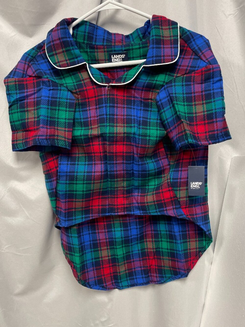 Lands' End Dog Flannel Sleep Shirt, NWT